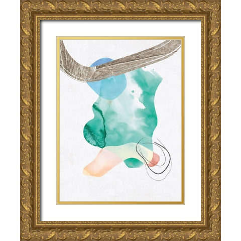 Eternal Radiance No. 2 Gold Ornate Wood Framed Art Print with Double Matting by Duncan-He, Louis