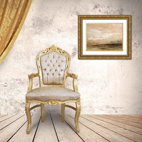 Newsworthy Gold Ornate Wood Framed Art Print with Double Matting by Dennis, Patrick