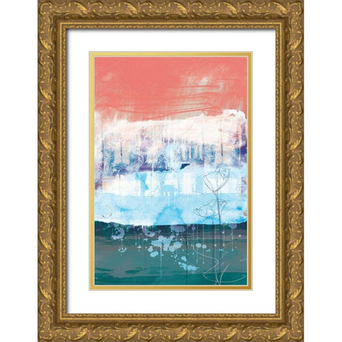 Unexpected Bloom No. 1 Gold Ornate Wood Framed Art Print with Double Matting by Duncan-He, Louis
