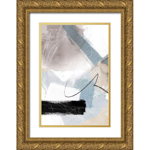 New Beginning 2 Gold Ornate Wood Framed Art Print with Double Matting by Duncan-He, Louis