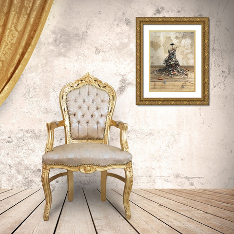 New Worth Gold Ornate Wood Framed Art Print with Double Matting by Decker, Cynthia