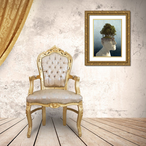 Personal Growth Gold Ornate Wood Framed Art Print with Double Matting by Decker, Cynthia