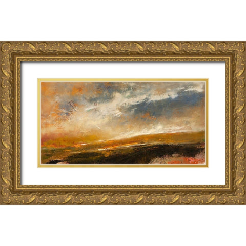 Last of The Green Gold Ornate Wood Framed Art Print with Double Matting by Dennis, Patrick