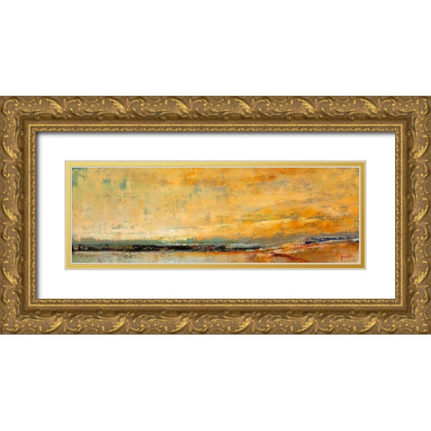 Winter Sky Gold Ornate Wood Framed Art Print with Double Matting by Dennis, Patrick
