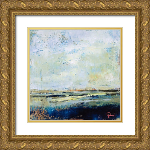 Low Tide Gold Ornate Wood Framed Art Print with Double Matting by Dennis, Patrick