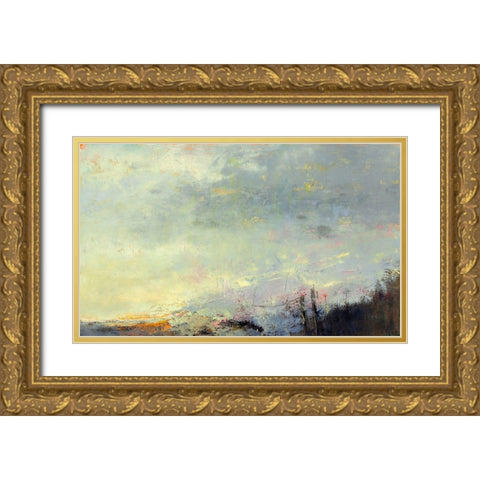 No Reception Gold Ornate Wood Framed Art Print with Double Matting by Dennis, Patrick