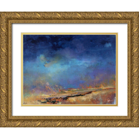 Lost Land Gold Ornate Wood Framed Art Print with Double Matting by Dennis, Patrick