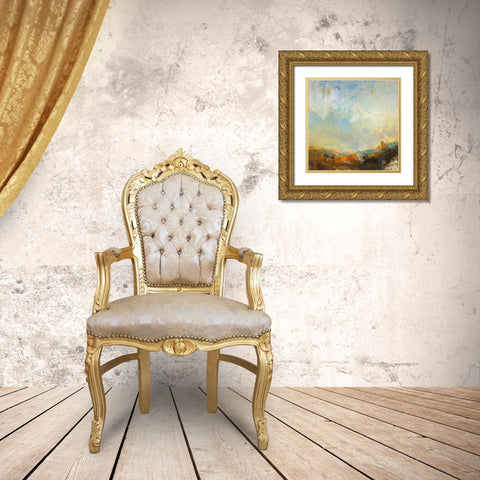 Scaffold Gold Ornate Wood Framed Art Print with Double Matting by Dennis, Patrick