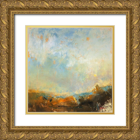 Scaffold Gold Ornate Wood Framed Art Print with Double Matting by Dennis, Patrick