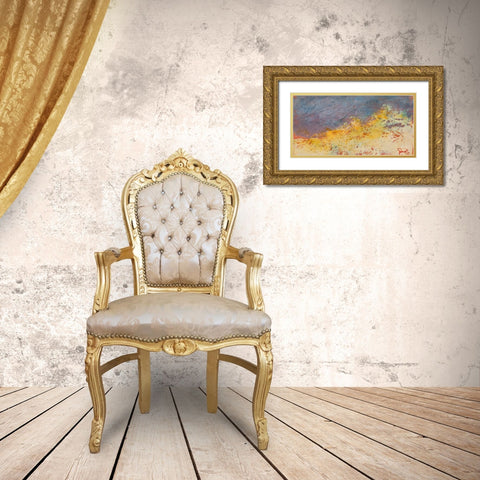 Aerial Gold Ornate Wood Framed Art Print with Double Matting by Dennis, Patrick
