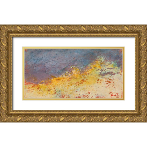 Aerial Gold Ornate Wood Framed Art Print with Double Matting by Dennis, Patrick