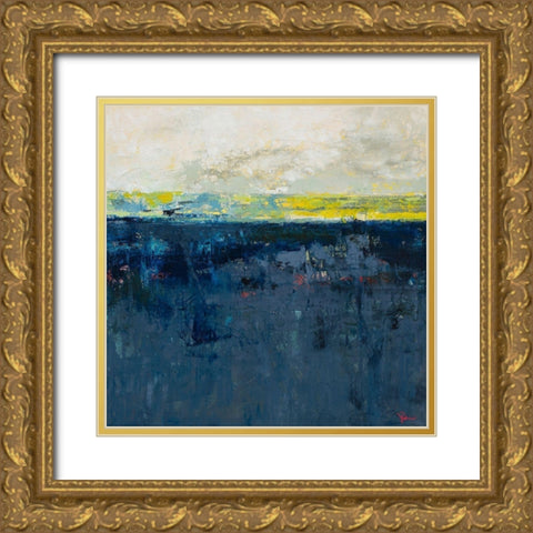 Clean Slate Gold Ornate Wood Framed Art Print with Double Matting by Dennis, Patrick