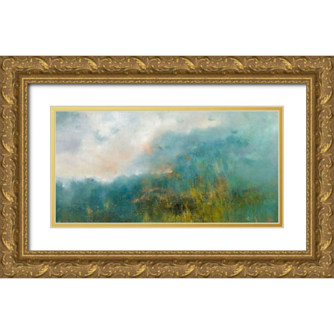 Incoming Gold Ornate Wood Framed Art Print with Double Matting by Dennis, Patrick