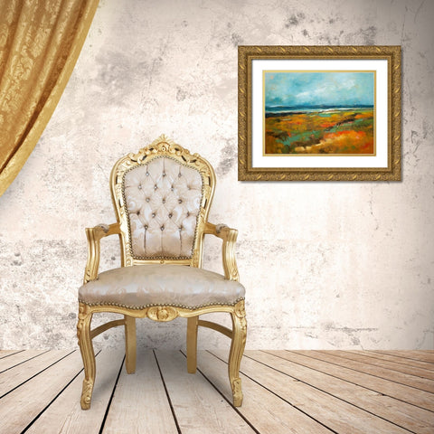Benchmarks Gold Ornate Wood Framed Art Print with Double Matting by Dennis, Patrick