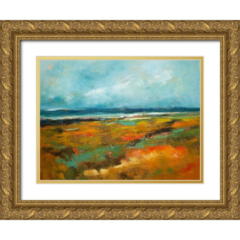 Benchmarks Gold Ornate Wood Framed Art Print with Double Matting by Dennis, Patrick