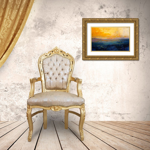 Devine Perfection Gold Ornate Wood Framed Art Print with Double Matting by Dennis, Patrick