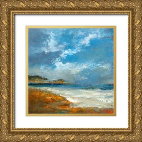 Williams Gold Ornate Wood Framed Art Print with Double Matting by Dennis, Patrick