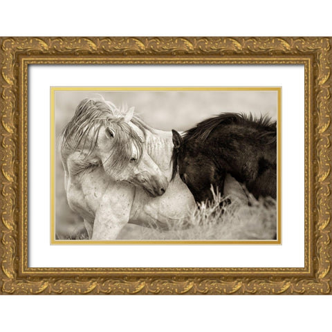 The Long Goodbye Gold Ornate Wood Framed Art Print with Double Matting by Dearing, Lisa