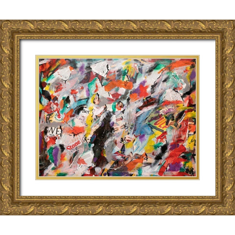 Meditations No. 4 Gold Ornate Wood Framed Art Print with Double Matting by Dick, Steven