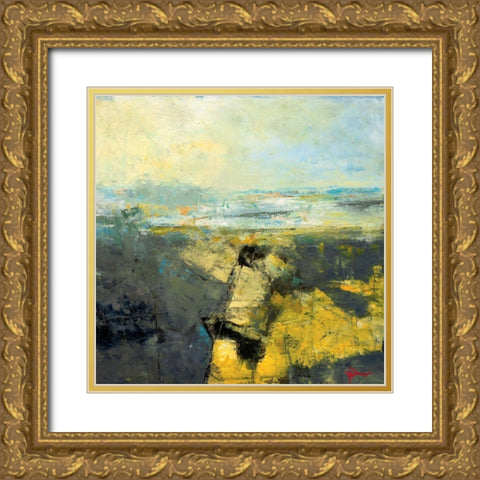 Broken Shore Gold Ornate Wood Framed Art Print with Double Matting by Dennis, Patrick