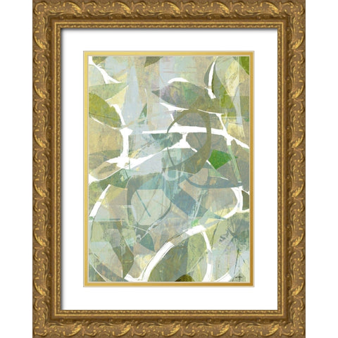 Garden Breeze Gold Ornate Wood Framed Art Print with Double Matting by Dubois, Lori
