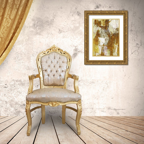 Gold Matrix 1 Gold Ornate Wood Framed Art Print with Double Matting by Dubois, Lori