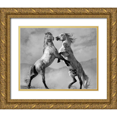 Challengers Gold Ornate Wood Framed Art Print with Double Matting by Dearing, Lisa
