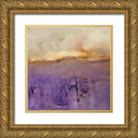 On Thin Ice Gold Ornate Wood Framed Art Print with Double Matting by Dennis, Patrick