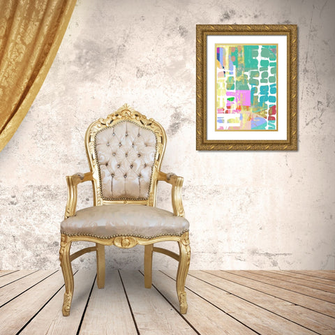 Trendsetter I Gold Ornate Wood Framed Art Print with Double Matting by Dubois, Lori