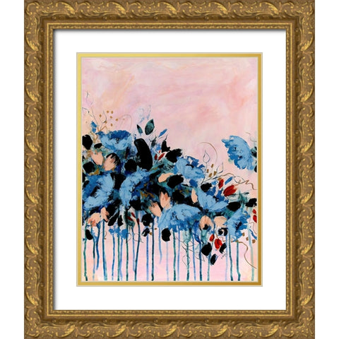 Bridesmaid Three Gold Ornate Wood Framed Art Print with Double Matting by DelValle, Patty