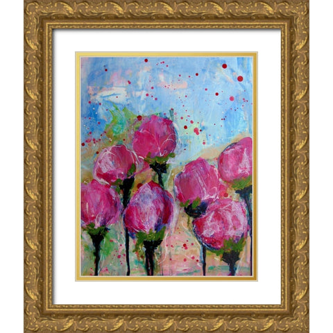 Revealed Gold Ornate Wood Framed Art Print with Double Matting by DelValle, Patty