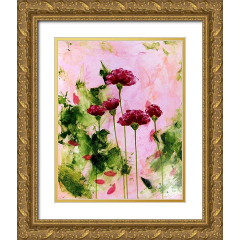 Summer Days Gold Ornate Wood Framed Art Print with Double Matting by DelValle, Patty