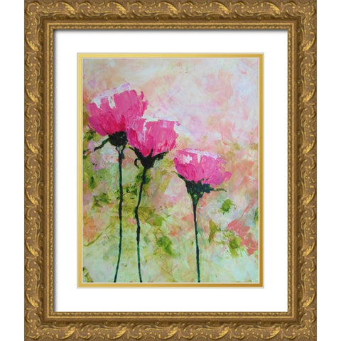 Wide Open Gold Ornate Wood Framed Art Print with Double Matting by DelValle, Patty