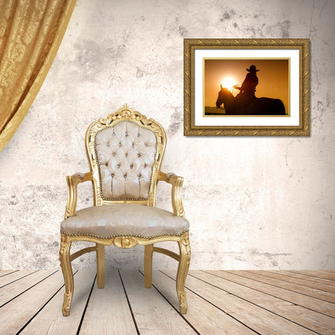 Last Run Gold Ornate Wood Framed Art Print with Double Matting by Dearing, Lisa