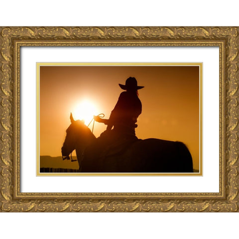 Last Run Gold Ornate Wood Framed Art Print with Double Matting by Dearing, Lisa