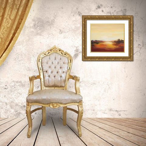 Opening Gold Ornate Wood Framed Art Print with Double Matting by Davies, Sarah