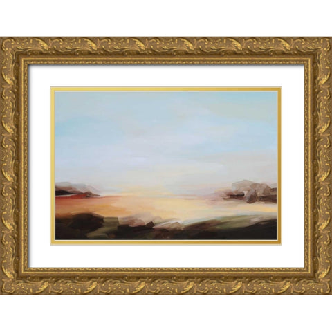 Three Oceans Gold Ornate Wood Framed Art Print with Double Matting by Davies, Sarah