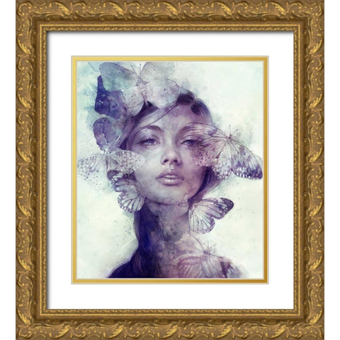 Adorn Gold Ornate Wood Framed Art Print with Double Matting by Dittman, Anna