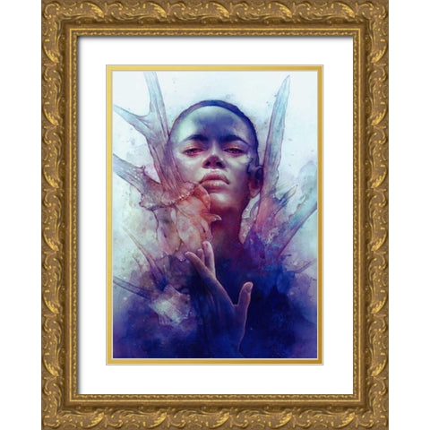 Prey Gold Ornate Wood Framed Art Print with Double Matting by Dittman, Anna