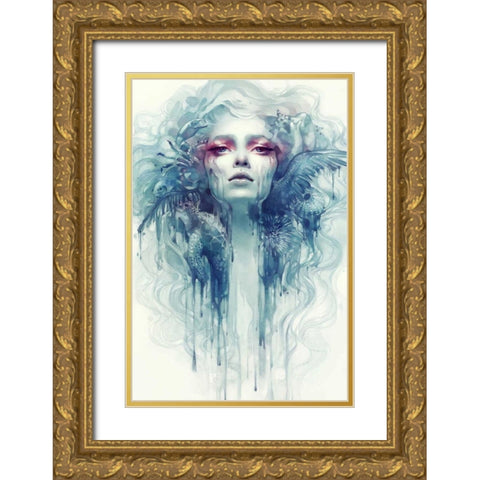 Oil Gold Ornate Wood Framed Art Print with Double Matting by Dittman, Anna