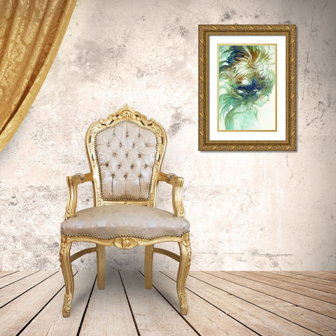 Comb Gold Ornate Wood Framed Art Print with Double Matting by Dittman, Anna