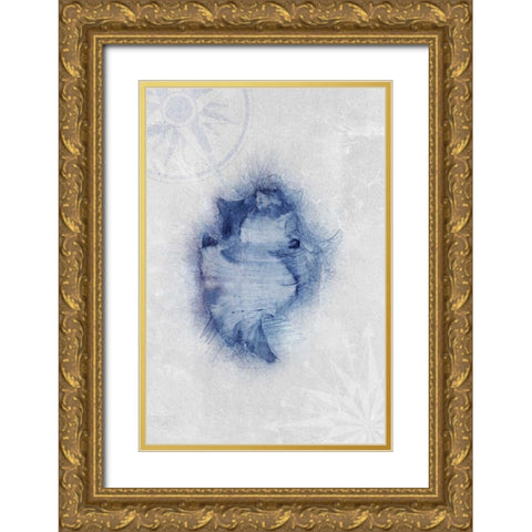 Ocean Memories 1 Gold Ornate Wood Framed Art Print with Double Matting by Duncan-He, Louis