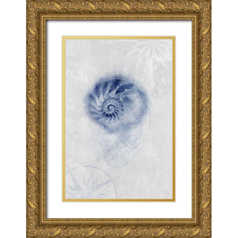Ocean Memories 2 Gold Ornate Wood Framed Art Print with Double Matting by Duncan-He, Louis