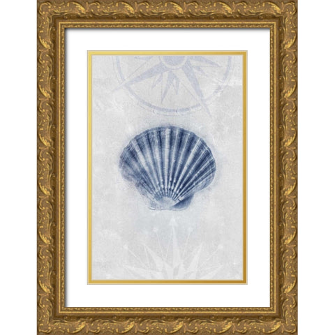 Ocean Memories 3 Gold Ornate Wood Framed Art Print with Double Matting by Duncan-He, Louis