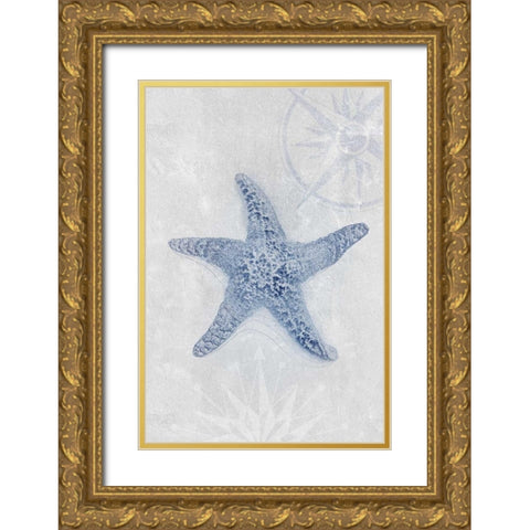 Ocean Memories 4 Gold Ornate Wood Framed Art Print with Double Matting by Duncan-He, Louis