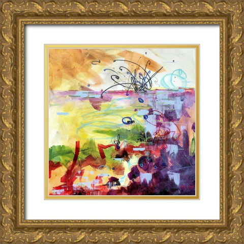 Play Me Gold Ornate Wood Framed Art Print with Double Matting by Ernst, Heather W.