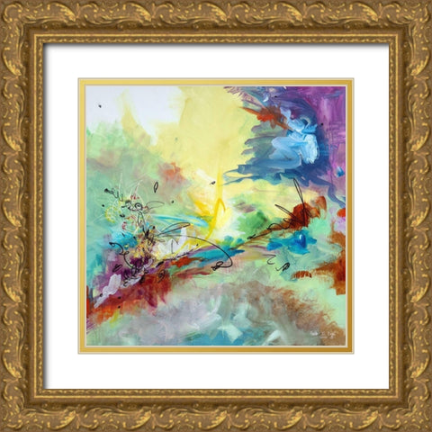 Today Through May Gold Ornate Wood Framed Art Print with Double Matting by Ernst, Heather W.