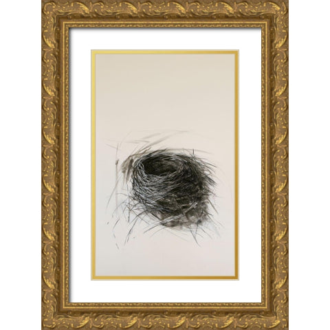Habitat Nest Gold Ornate Wood Framed Art Print with Double Matting by Ekstrand, Kris