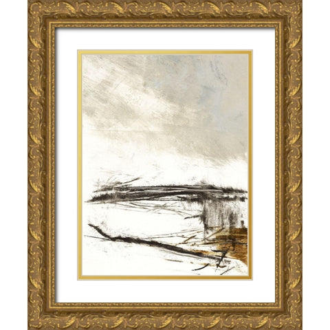 Padilla Bay Gold Ornate Wood Framed Art Print with Double Matting by Ekstrand, Kris