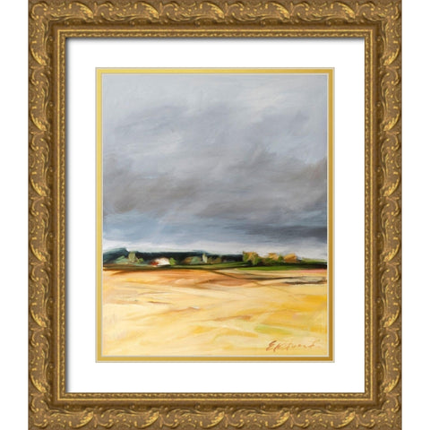 Samish Flats No. 1 Gold Ornate Wood Framed Art Print with Double Matting by Ekstrand, Kris